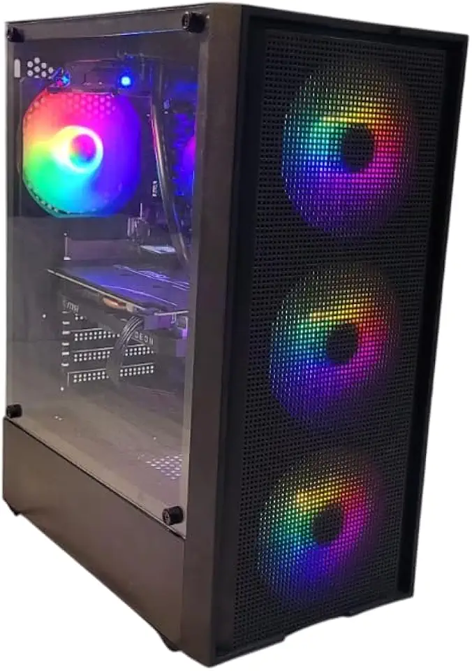 PC Gamer Desktop Intel Core i5 3570k, RX 5500XT 8GB MSI MECH OC, 16GB RAM, SSD, Windows 11, Preto