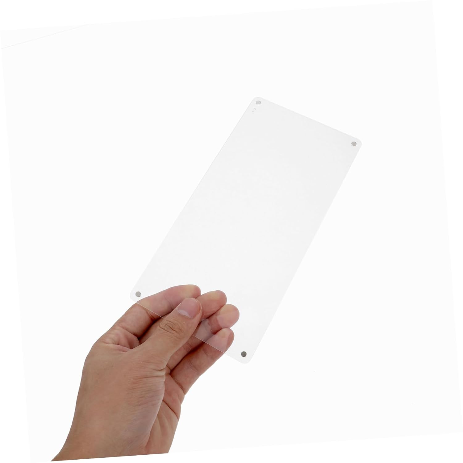 Veemoon 4 Pcs Clear Acrylic Sheets for DIY Crafts Flexible Transparent Blanks for Custom Designs for Wedding Signs Creative Projects Crafting Material