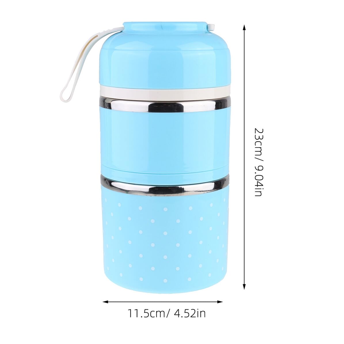 Alipis Boîte à Lunch en Acier Inoxydable 1, 8 L à Double Compartiment