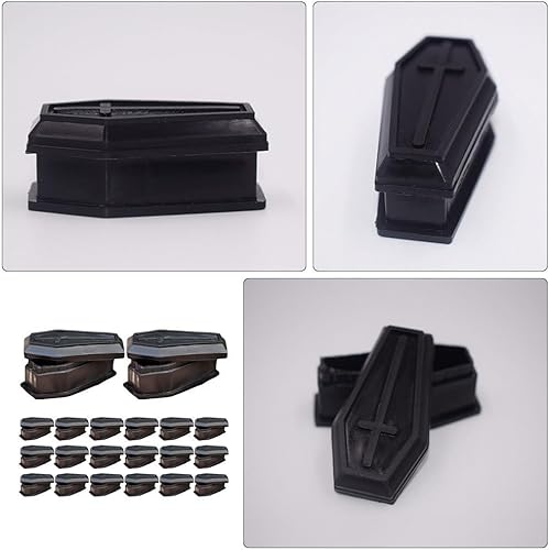 Miniatura 7 de 24 cajas de ataúd modelo de ataúd con tapa, ataúd de Halloween ataúd de Halloween, accesorios de Halloween, bandeja pequeña, decoración de fantasma,