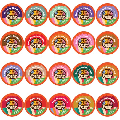 Crazy Cups Flavored Decaf Coffee Single Serve Cups...