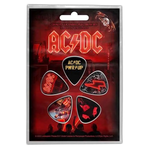 ACDC Pwr Up - Juego de 5 púas (rz)