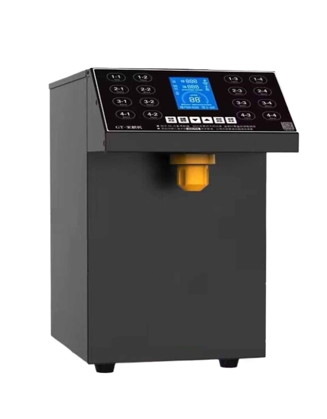 Syrup Machine, Commercial Syrup Fructose Dispenser Machine for Sale/Sugar for Bubble Tea Fill(Nero)