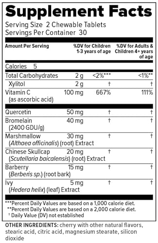 Redd Remedies, Children's Sinus Support, Immune, Respiratory and Digestive Health Formula, 60 Tablets - Thumbnail 2