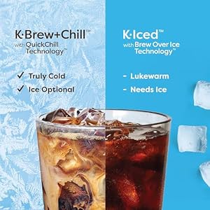 Keurig K-Brew+Chill Iced or Hot Single-Serve K-Cup Coffee Maker with MultiStream and QuickChill Technology, 70oz. Removable Reservoir Keurig K BrewChill Iced or Hot Single Serve K Cup Coffee Maker with MultiStream and QuickChill Technology 70oz Removable Reservoir