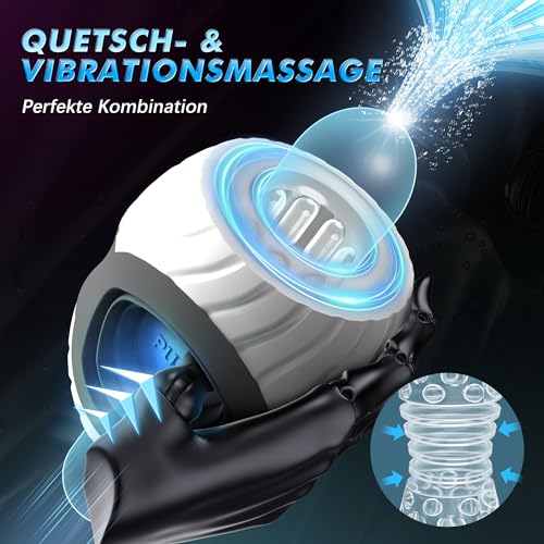 Elektrischer Masturbator EAWESION für Männer mit 10 Vibrationsstufen
