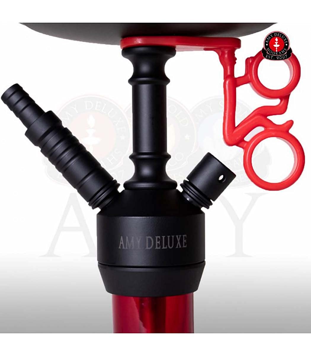 Amy Deluxe Jewel S 071.03 - Shisha (aluminio, 44 cm, pipa de agua con clic, difusor, sistema de cámaras, manguera de silicona, juego de cazoletas)