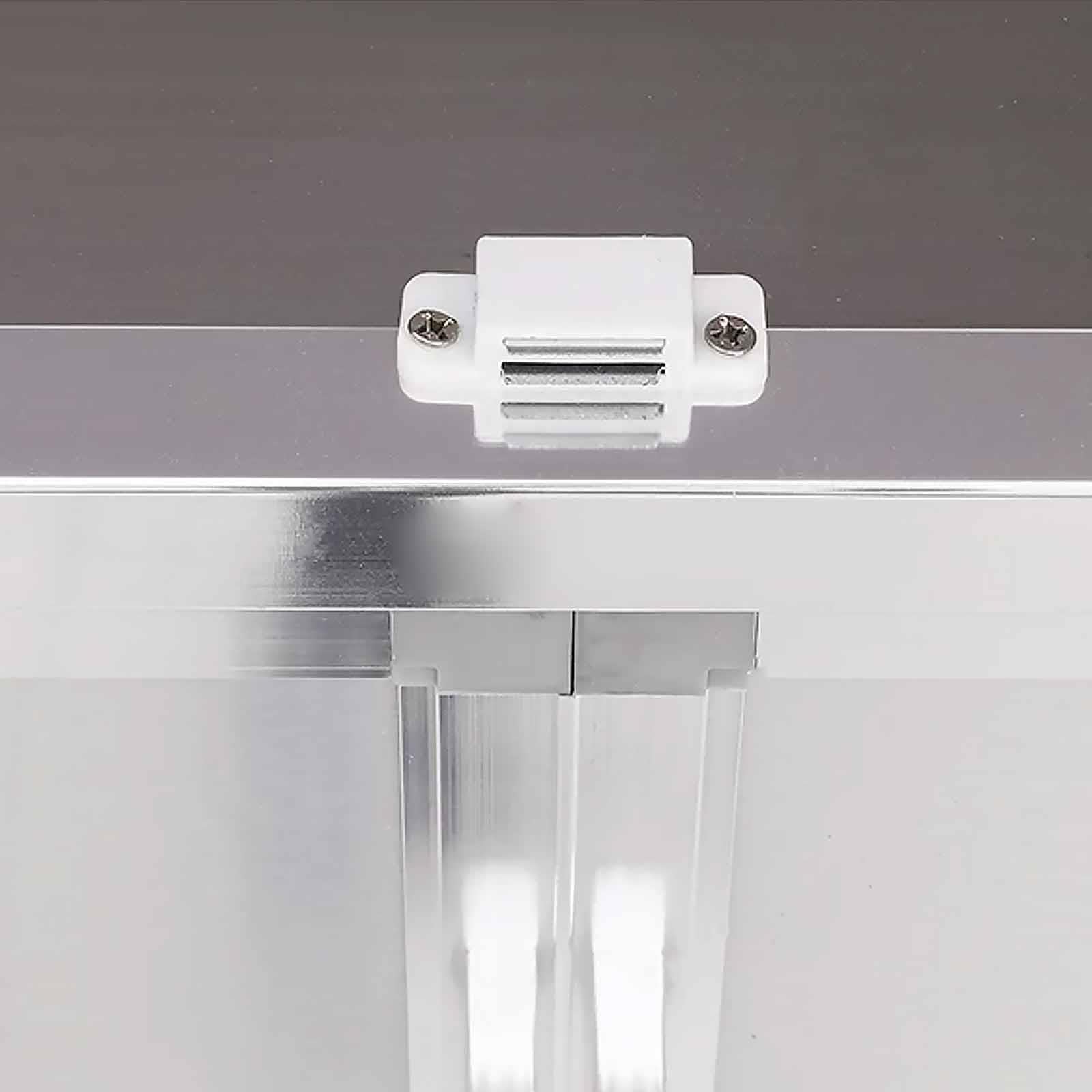 Armadio da Cucina in Acciaio Inox Ispessito con Ripiano Superiore Rialzato