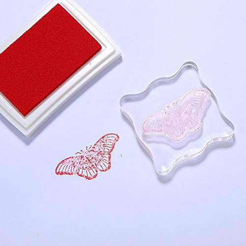 Decora Acrylic Clear Rubber Stamping Blocks Set With Grid Package Of 3 #TOP6