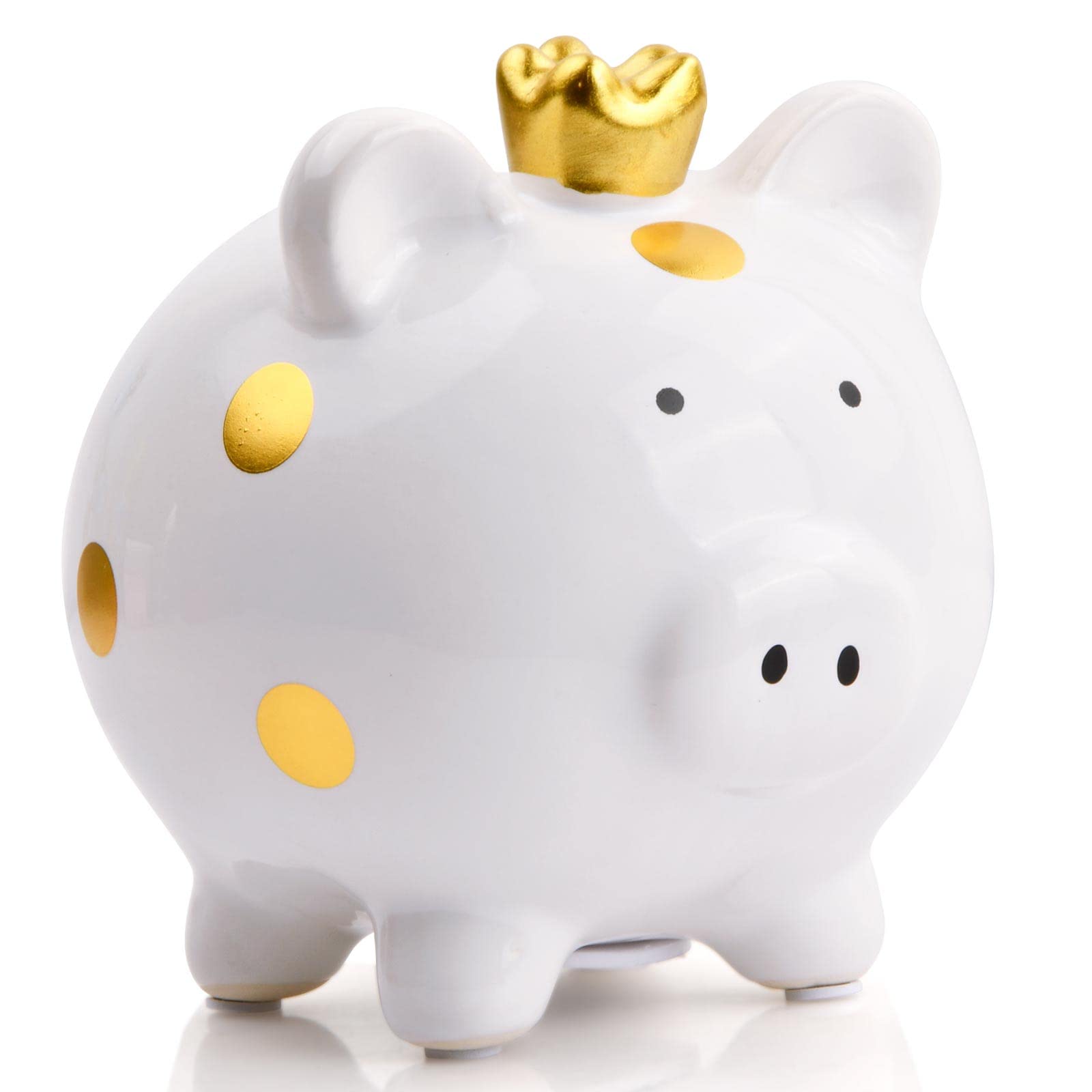 Amazon.co.jp: Marjoramy セラミック貯金箱 子供大人 豚の貯金箱 白