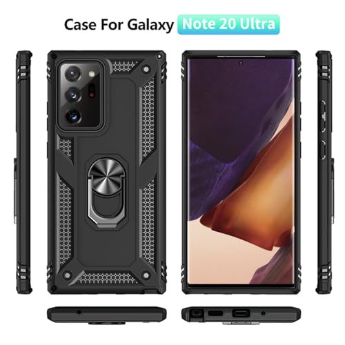 Coque de protection militaire Note 20 Ultra anti-choc avec anneau support - 4