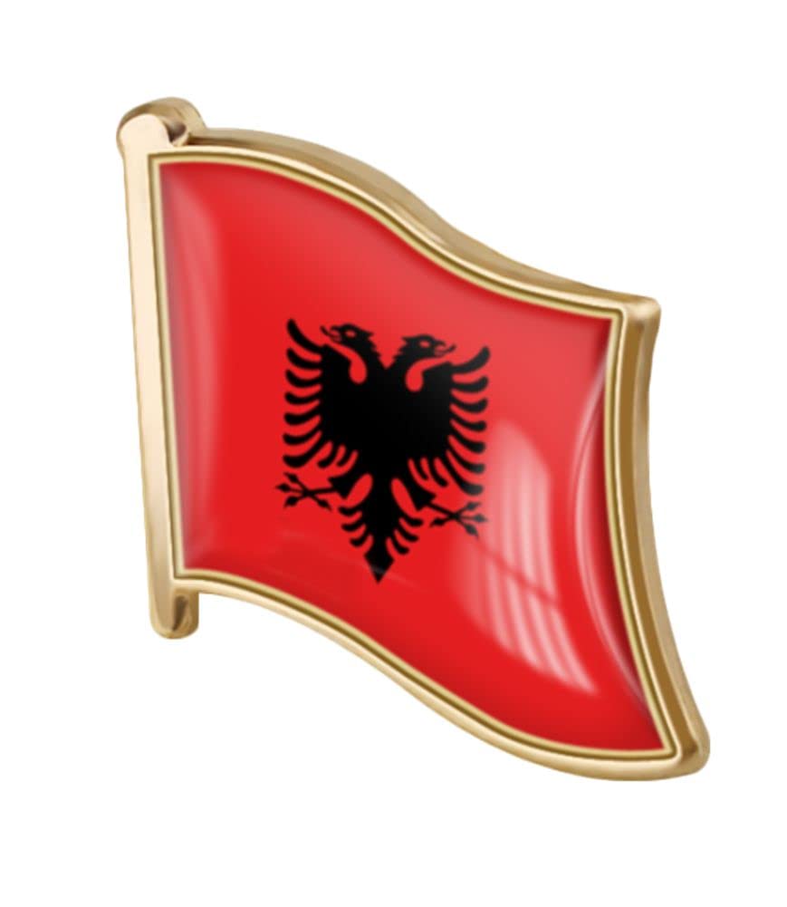 vmcoatdu Country Flag Pin Badge International Travel Brooch Metal Alloy Souvenir Pin for Hat Clothes Backpack
