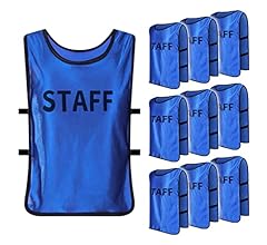 STAFFビブス スタッフ用 ユニホーム 大会 スタッフゼッケン 10枚 ブルー Amazon.co.jp: [ZERONOWA] ビブス スタッフ ユニホーム 男女兼用