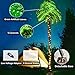 Lighted Palm Trees, 7FT 187 LED Artificial Palm Tree with 5 Coconuts, Light Up Tropical Palm Trees for Indoor, Outdoor, Garden, Patio, Christmas Party, Pool, Beach Decor