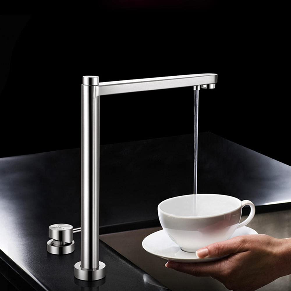 Robinet De Cuisine 3 Voies Pliable Sous Fenêtre - Mitigeur Laiton Pivotant 360° Chaud/Froid Avec Filtre - Chromé