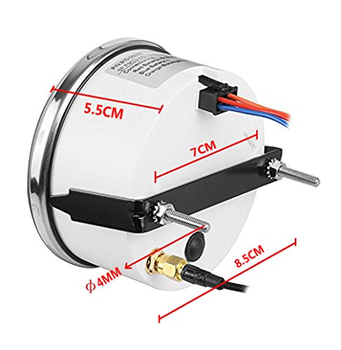 Samdo 85Mm Universal Gps Speedometer 80Mph With Backlight 12V/24V For Marine Boat #TOP1