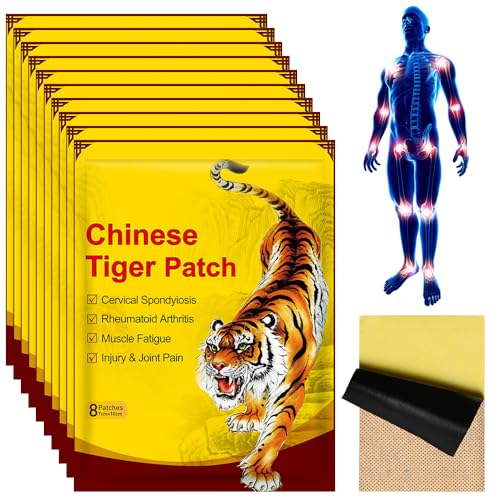 LYPPUL Schmerzlinderung Patch, 80 Stück Chinesische Ferninfrarot Pflaste, Nacken Rückenschmerzen Relief Patch, Schmerzlinderung Pflaster für Knie Rücken Schulterschmerzen für Eltern,Arbeiter,Ältere