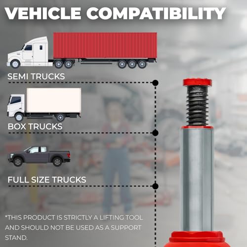 Image of XtremepowerUS Hydraulic Bottle Jack (20 Ton) Portable Hydraulic Jack Lift Height Farm RV Truck Equipment Automotive Shop