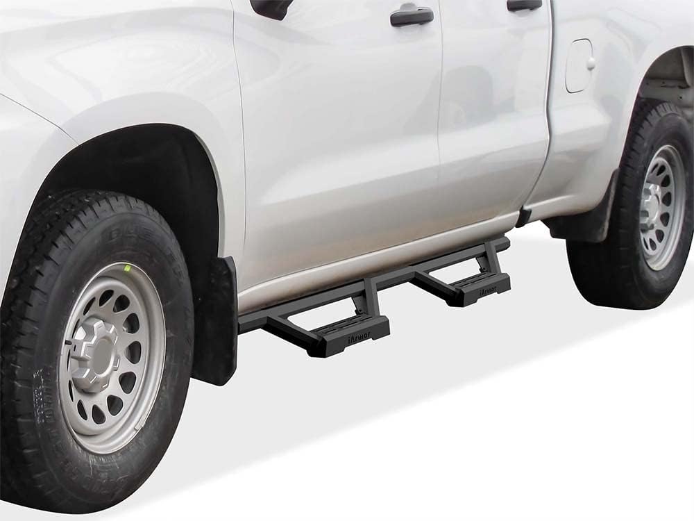 APS Drop Steps Running Boards Compatible with Silverado