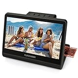 48 MP Film & Slide Scanner with 7 Inch LCD Screen, All-in-One Digital Film Scanner Built-in 16GB Memory Converts B&W/135/110/126 KPK Negative and Super 8/Monochrome Slides into JPEG Photos