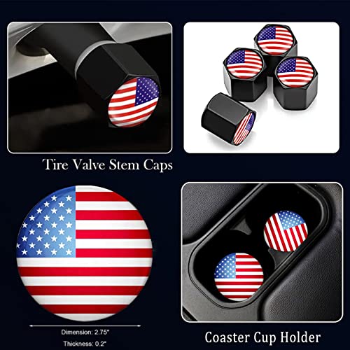 American Flag License Plate Frame 2Pack Car License Plate Frame License Plate Frame For Women Men Aluminum Metal License Plate Frame Automotive Universal License Plate Frame Car Number Plate Frame #TOP3