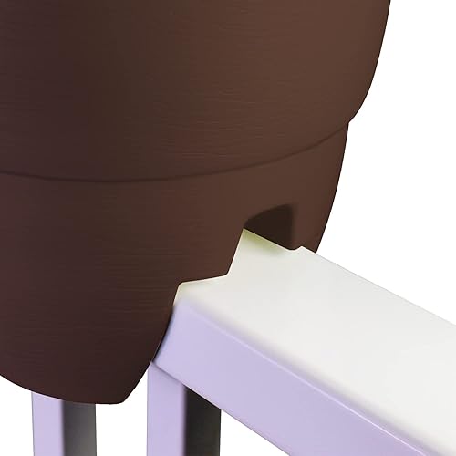 Miniatura 5 de Grupo EMSCO - Maceta para riel, Maceta raíl, Marrón tierra