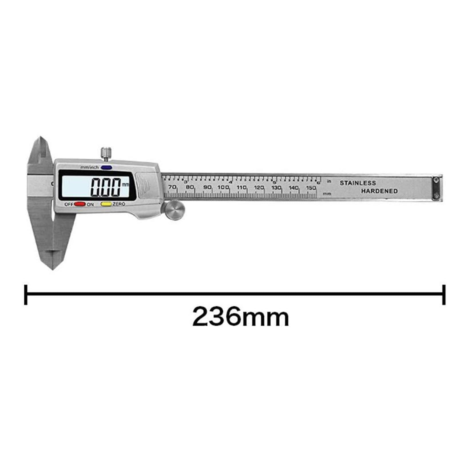 Suwmiarka Cyfrowa Ze Stali Nierdzewnej 6"150 Mm Przyrząd Pomiarowy Suwmiarki Noniuszowe