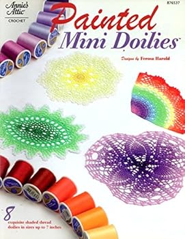 Paperback Painted Mini Doilies Book