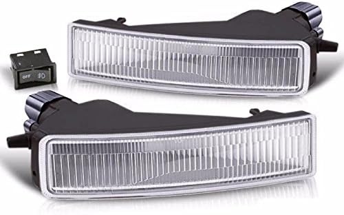 Clear Lens Fog Light Lamps Compatible with 2003-2007 Scion XB w/Switch Pair Bumper Replacement