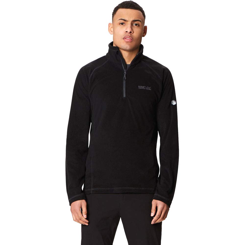 Regatta Mens Montes 1/2 Zip Mini Stripe Outdoor Fleece Pullover