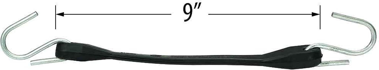 US Cargo Control 9" EPDM Rubber Tarp Straps (Bundle of 10)