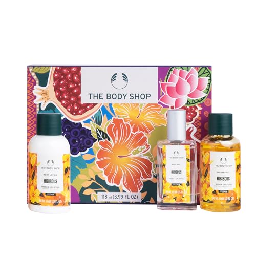 Image of The Body Shop Hibiscus Shower Gel, Body Lotion & Body Mist Gift Set