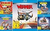 Werner - Set aus 5 Filmen / Beinhart / Das muss kesseln!!! / Volles Rooäää!!! / Gekotzt wird später / Eiskalt im Set - Deutsche Originalware [5 Blu-rays]