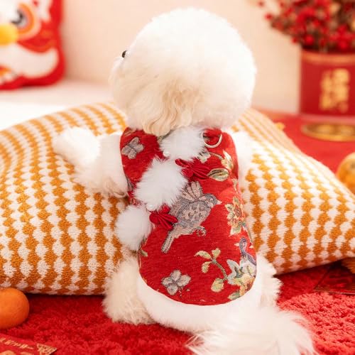 Ropa para Perro Disfraz Año Nuevo Chino XL Rojo miniatura 2