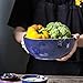 Produktbild CSYY Hoteck Salatschüssel aus Keramik, Schüsseln für die Küche,Groß Porzellan Salatschale,Multifunktional als Servierschüssel Oder Suppenschale 22cm,Blau