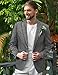 COOFANDY Men's Fashion Blazer Slim Fit Business Casual Party Dinner Tuxedos Gray