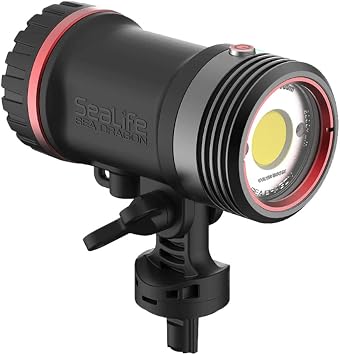 SeaLife Sea Dragon SL680 5000 Underwater Lighting Set - Sea Dragon 5000 Photo/Video Light Head with Color Boost, Protective Neoprene Sleeve, Adapters, and Accessories