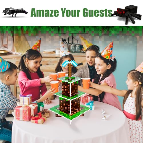 Gaming Pixel Birthday Cupcake Holder