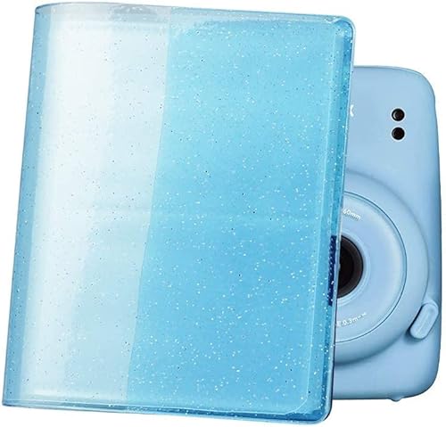 Miniatura 8 de Fujifilm Instax Mini 11 - Paquete de cámara instantánea azul cielo con película Instax Mini Twin Pack  Álbum de fotos con purpurina para 64 fotos