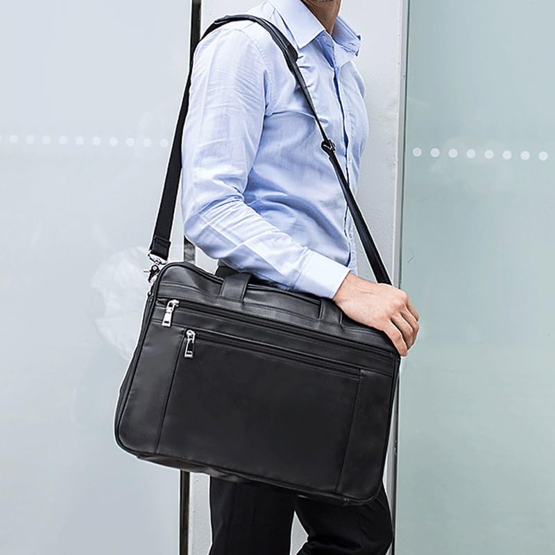Portable Business Bag Business Computer Bag Large Capacity Single Shoulder Crossbody Briefcase4