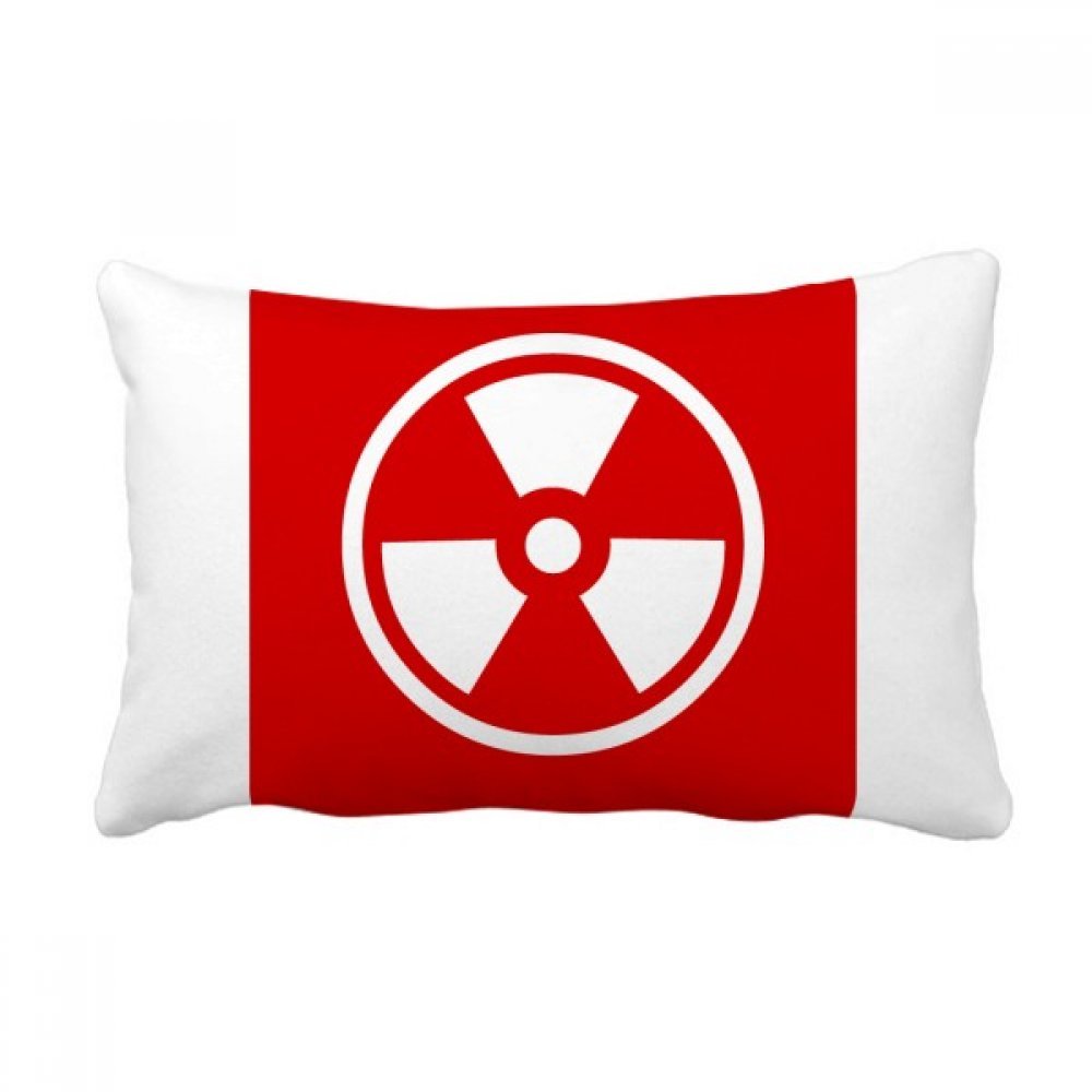 Coussin de radiation rouge avec insert oreiller lombaire de décoration canapé 16x24
