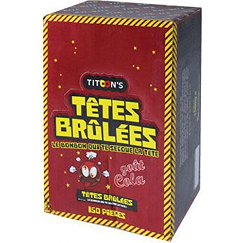 150 bonbons Tête Brûlés stick Cola
