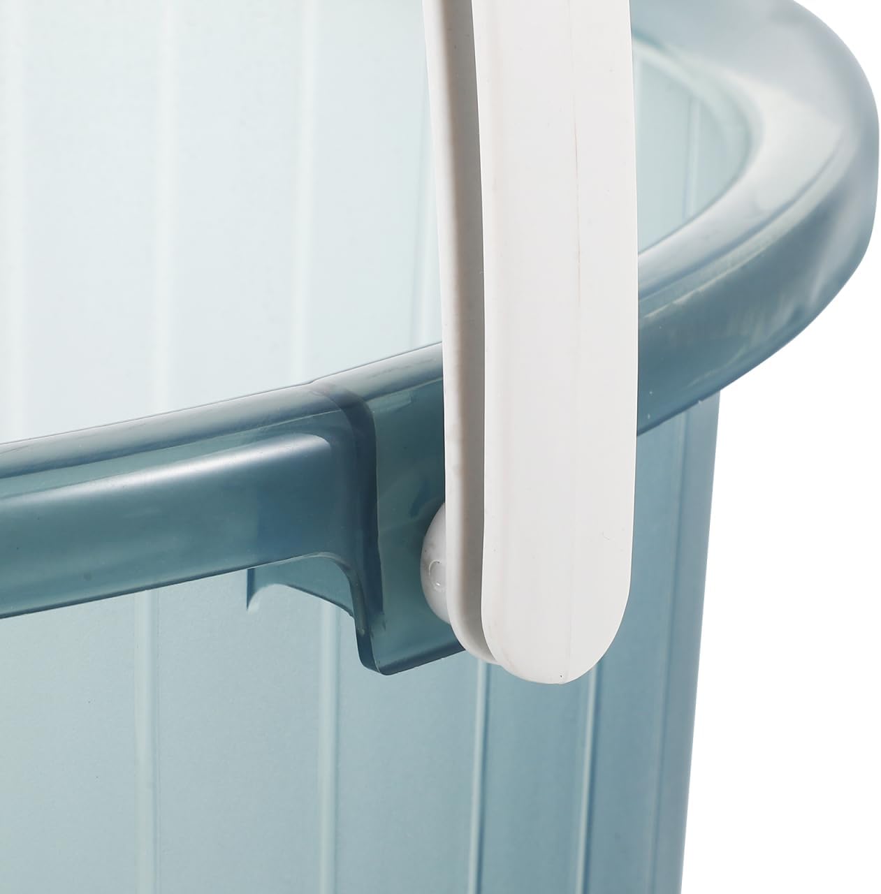 3 Gallon Plastic Water Bucket with Handle Transparent Portable Water Storage Pail for Home Bathing Car Washing Outdoor Cleaning and Gardening