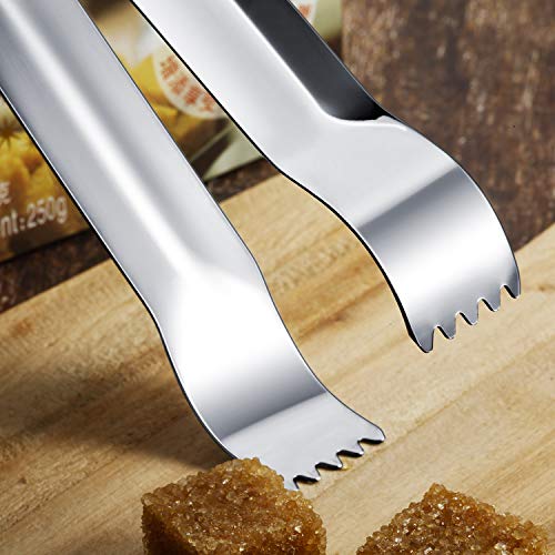 Gejoy GEJOY-TONGS-01 12 Pieces Sugar Tongs Ice Tongs Stainless Steel Mini Serving Tongs Appetizers Tongs Small Kitchen Tongs thumb #5