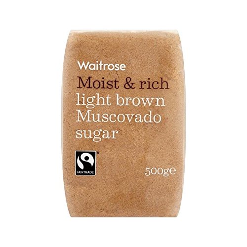 Light Brown Muscovado Sugar Waitrose 500g - Pack of 2