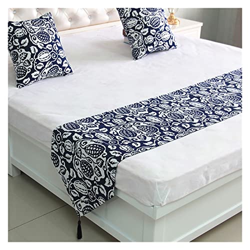 Dsmyyxgs Black And White Stripes Bedspread Modern Simple Style Bed Runner Bedding Scarf Wedding Home Hotel Bedroom Decorative Bed Cover (Color : Veemi F, Size : 40X120Cm) #TOP20