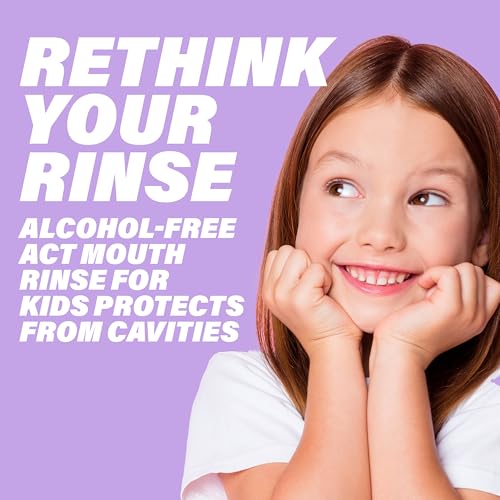 Image of ACT Kids Anticavity Fluoride Rinse Groovy Grape 16.9 fl. oz. Accurate Dosing Cup, Alcohol Free