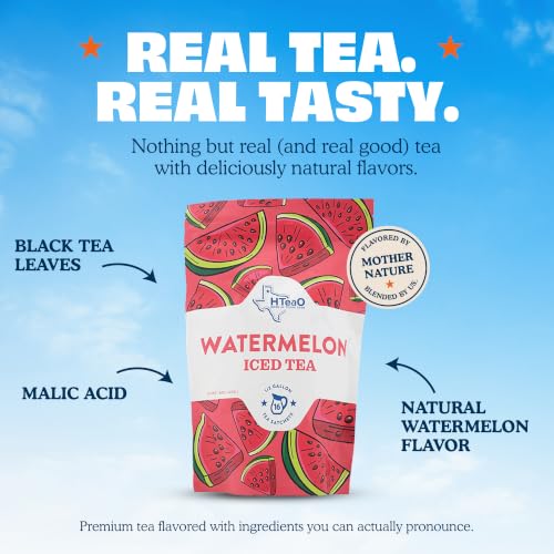 Image of HTeaO Iced Tea Bags - Make 8 Gallons - Texas Style - Black Tea (Watermelon)
