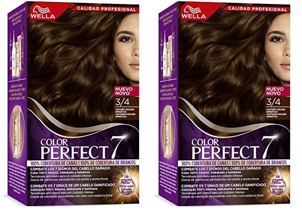 Wella Color Perfect - Tinte de Coloración Permanente para un Cabello Hidratado y Luminoso - Tono Castaño Oscuro Hipnótico (Paquete de 2)