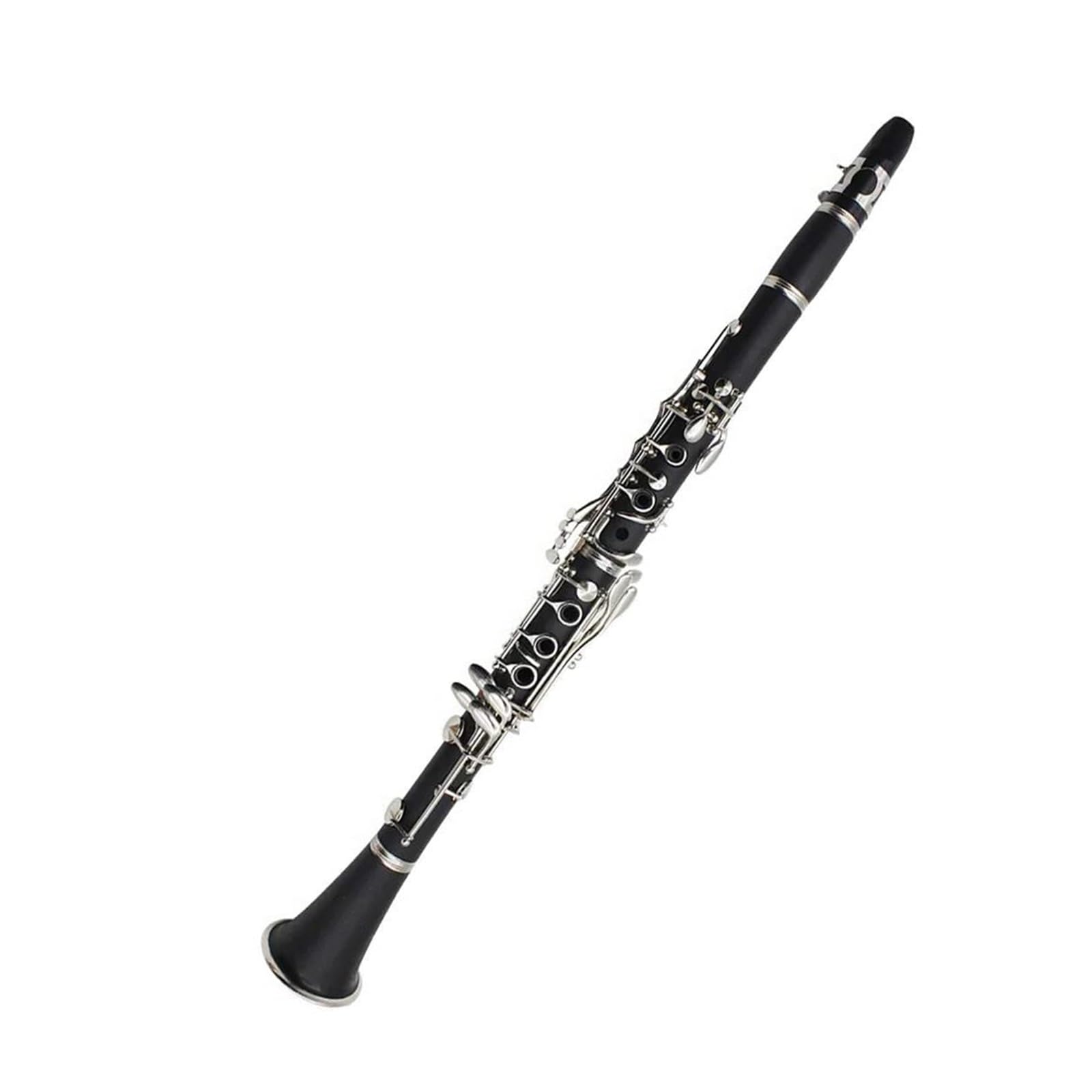 Clarinet Para Principiantes Clarinete Profesional De 17 Teclas En Si Bemol Tubo De Instrumento Clarinete De Baquelita Con Estuche Correa Almohadillas Recortador, Accesorios